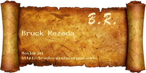 Bruck Rezeda névjegykártya